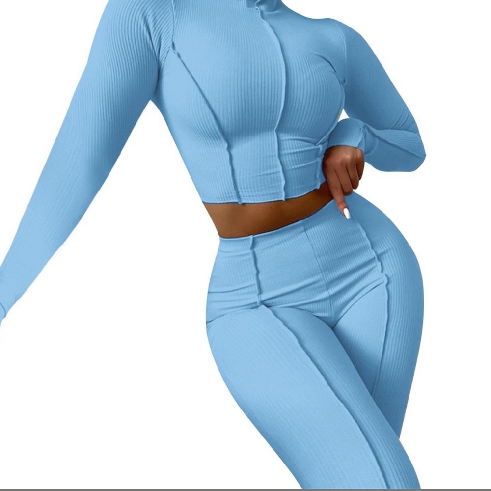 Seam Detail Clothing Set